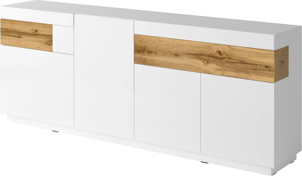 Komoda SILVANA 219 cm do Salonu Sypialni Biały