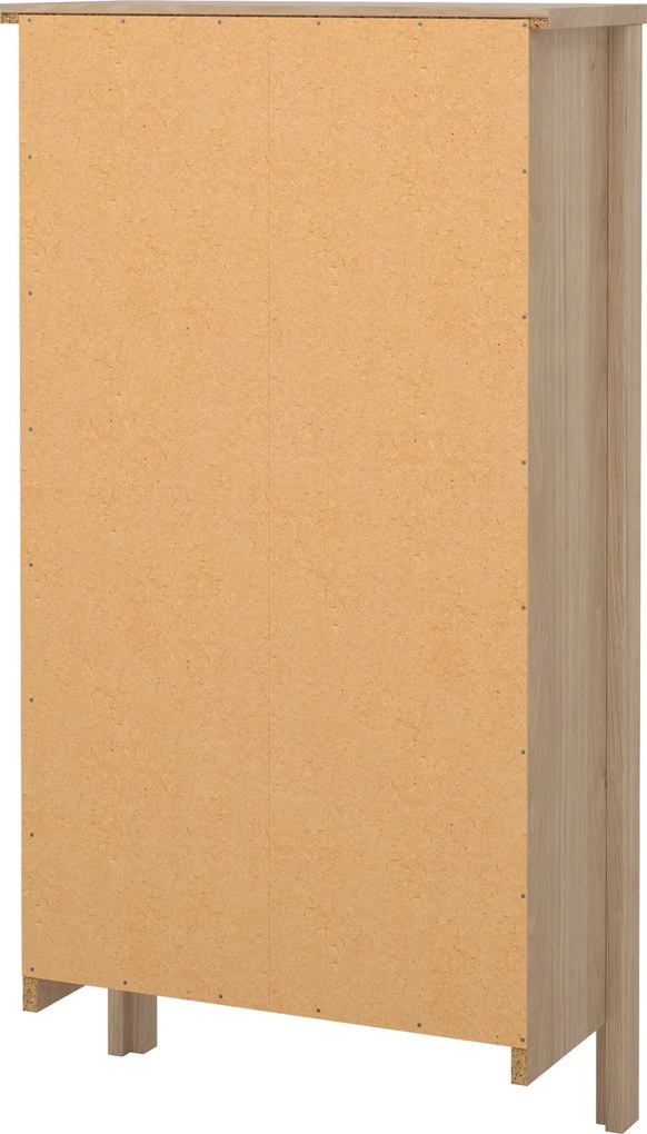 Wąska szafka na buty Madrid z 2 półkami, jackson hickory