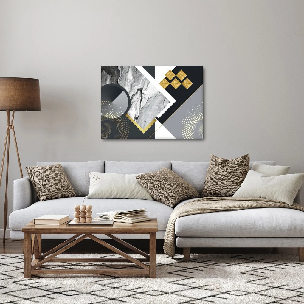 Obraz - Teksturowany kolaż (70x50 cm)