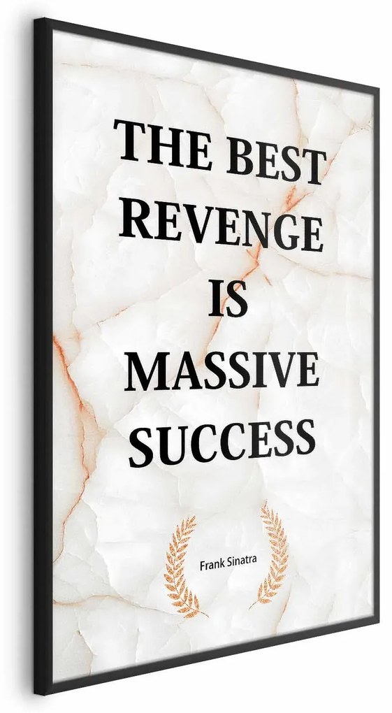 Plakat Best Revenge 60x90 cm z ramą czarną bez marginesu ARTGEIST B