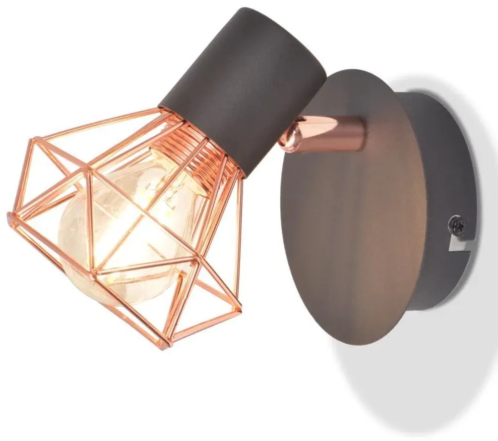 Miedziane kinkiety LED 2 sztuki loft W1-G72