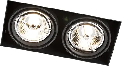 Inteligentny reflektor wpuszczany czarny bezramkowy 2-punktowy z 2 Wifi GU10 70mm - Oneon