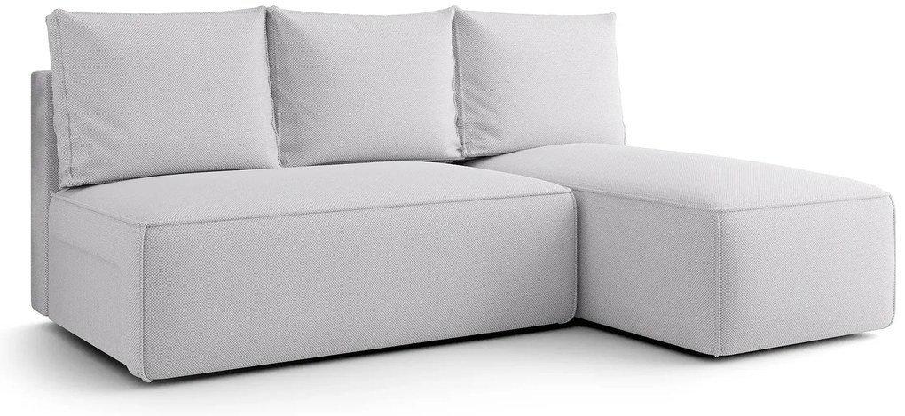 Jasnoszary narożnik z funkcją spania A9-F34