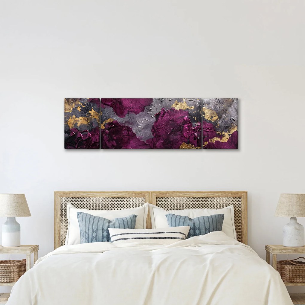 Obraz - Teksturowanie abstrakcji (170x50 cm)