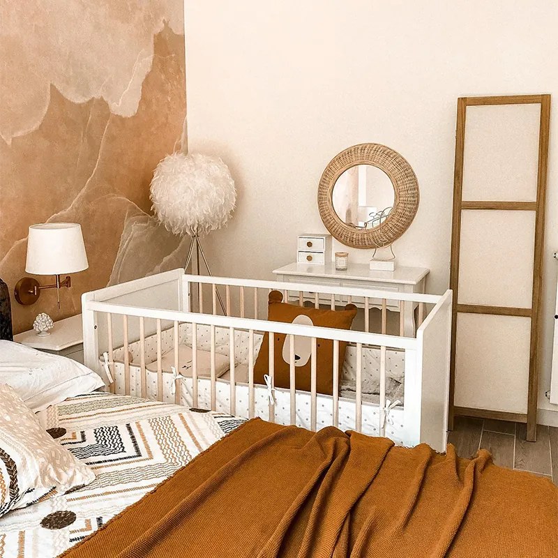 Romantyczna lampa stojąca biała - Feather