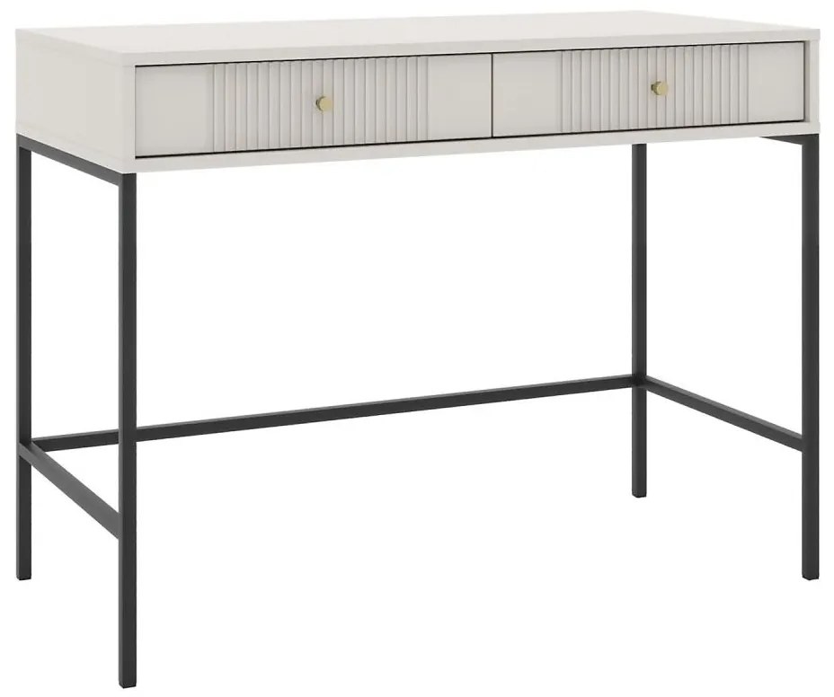 Stolik konsolowy LUE beżowy/czarny