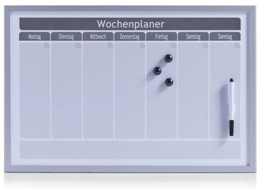 Tablica magnetyczna WOCHENPLANER + 3 magnesy, 60x40 cm, ZELLER