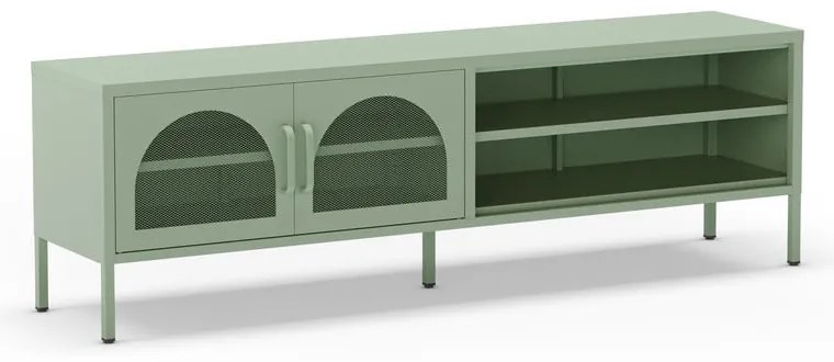 Miętowa szafka pod TV 160x50 cm Diora – Marckeric