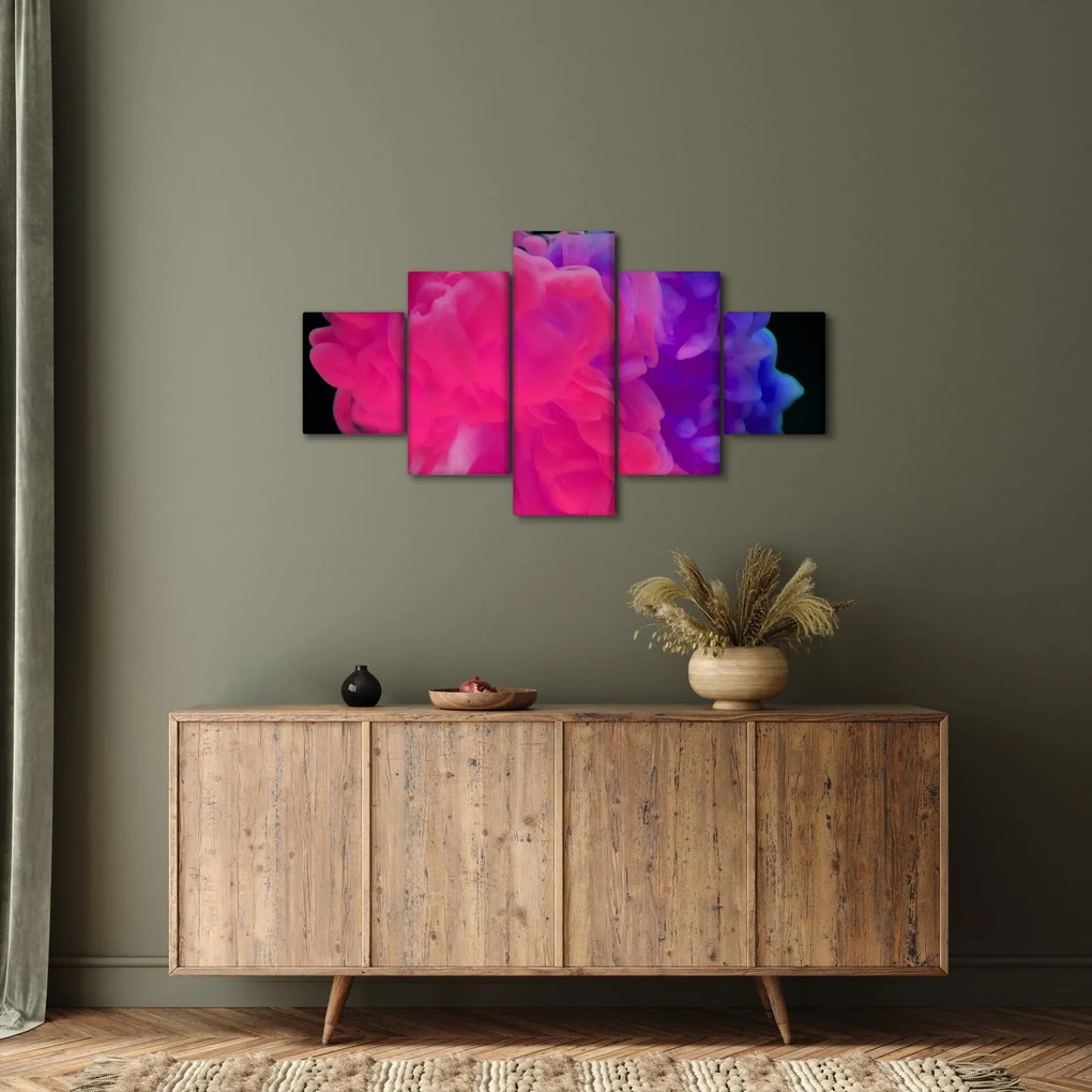 Obraz kolorowego dymu (125x70 cm)