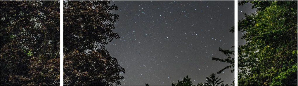 Obraz nocnego nieba (170x50 cm)