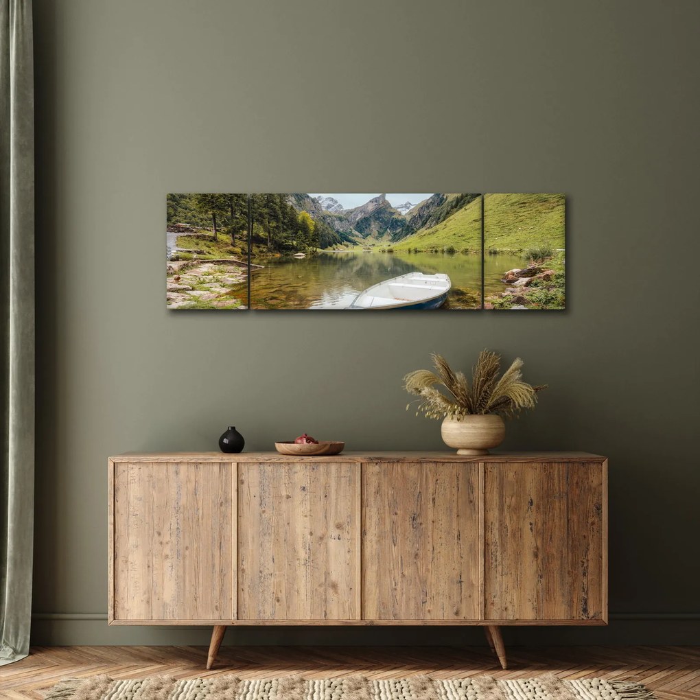 Obraz - Seealpsee, jezioro w Szwajcarii (170x50 cm)