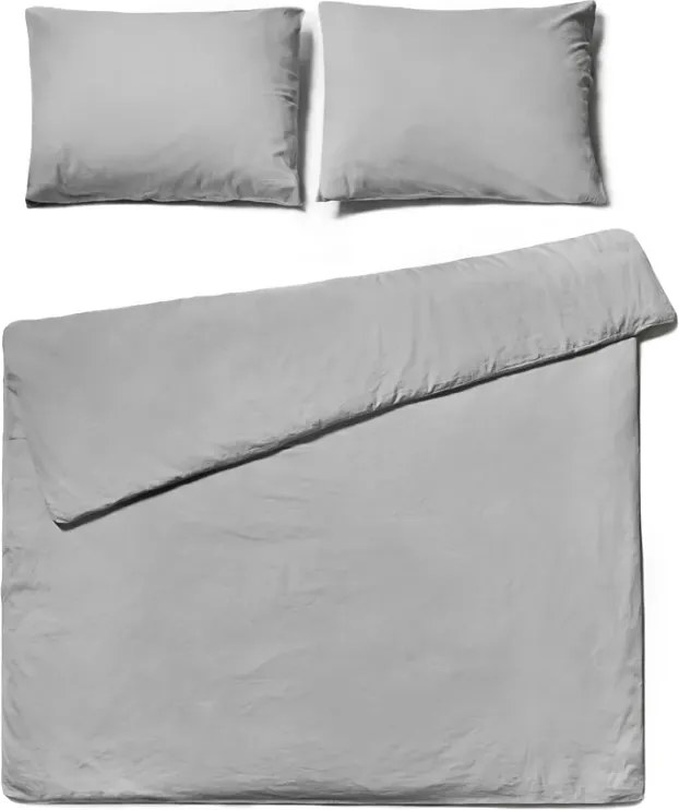 PrzytulneMieszkanie.pl PrzytulneMieszkanie.pl Bawełniana pościel CALMORA jasnoszara Rozmiar pościeli: 2 szt 70 x 90 cm | 200 x 220 cm