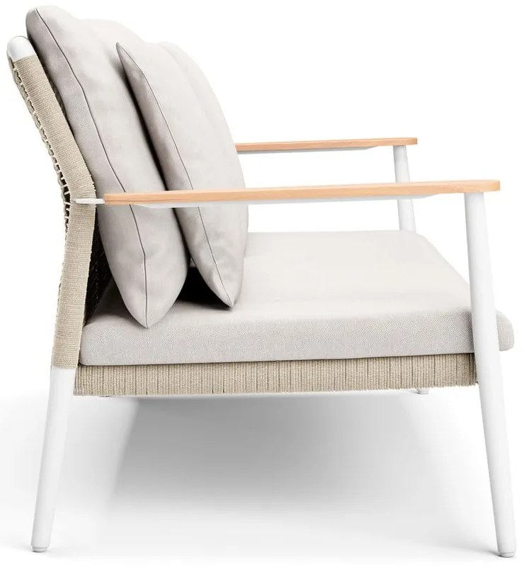 Kremowy zestaw mebli ogrodowych dla 4 osób Ray – Diphano