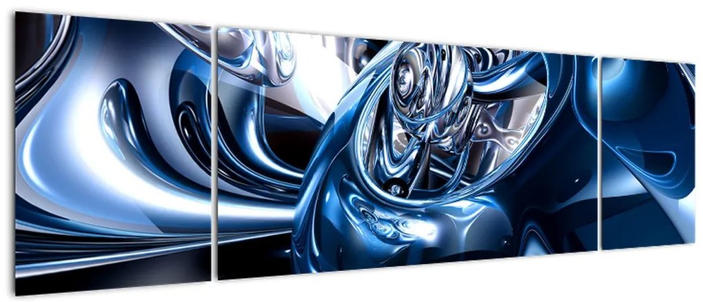 Obraz abstrakci - koła (170x50 cm)