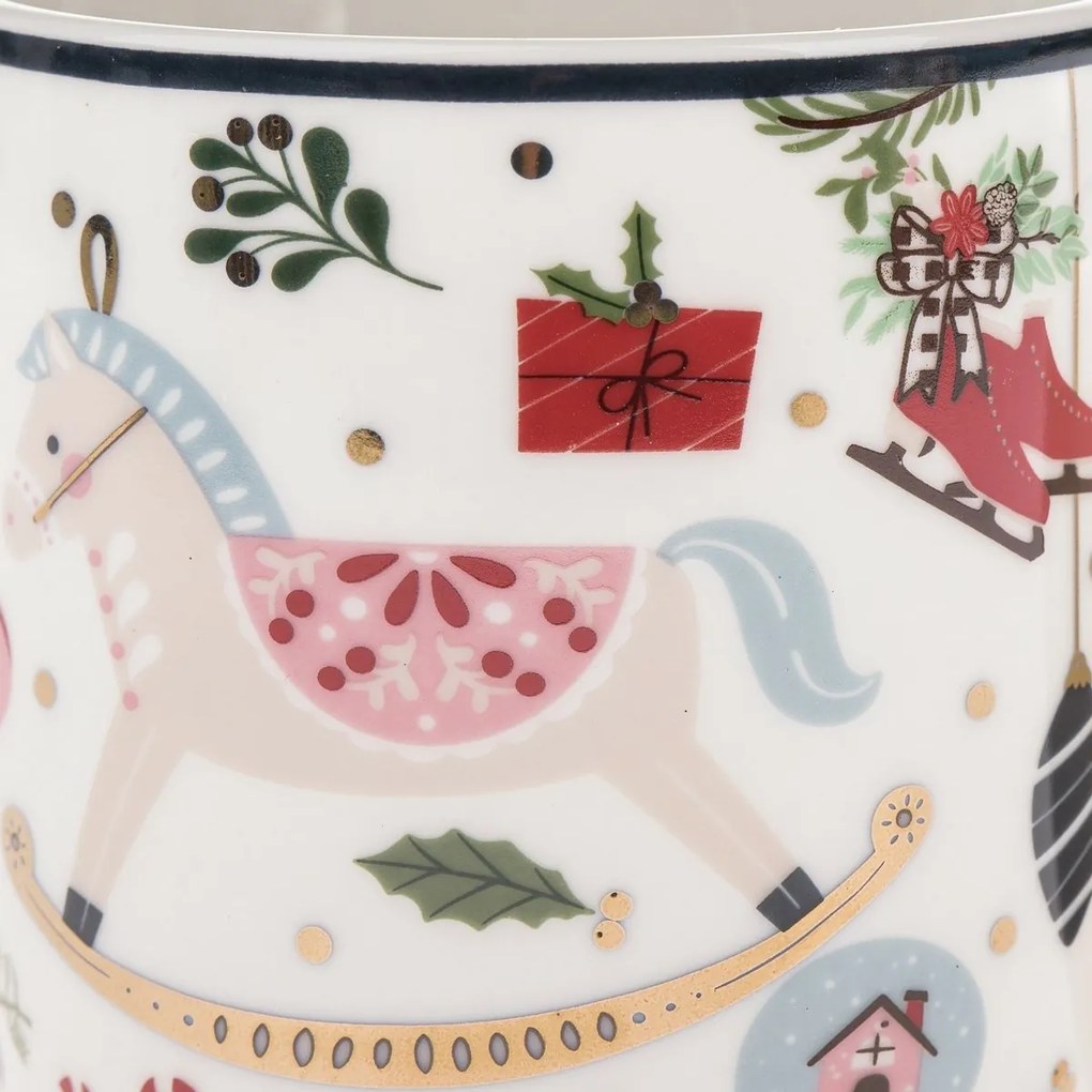 Porcelanowy kubek Wesołe Święta 350 ml