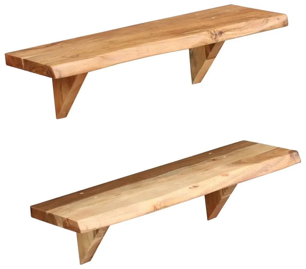 Zestaw drewnianych półek ściennych - Lippi 2X