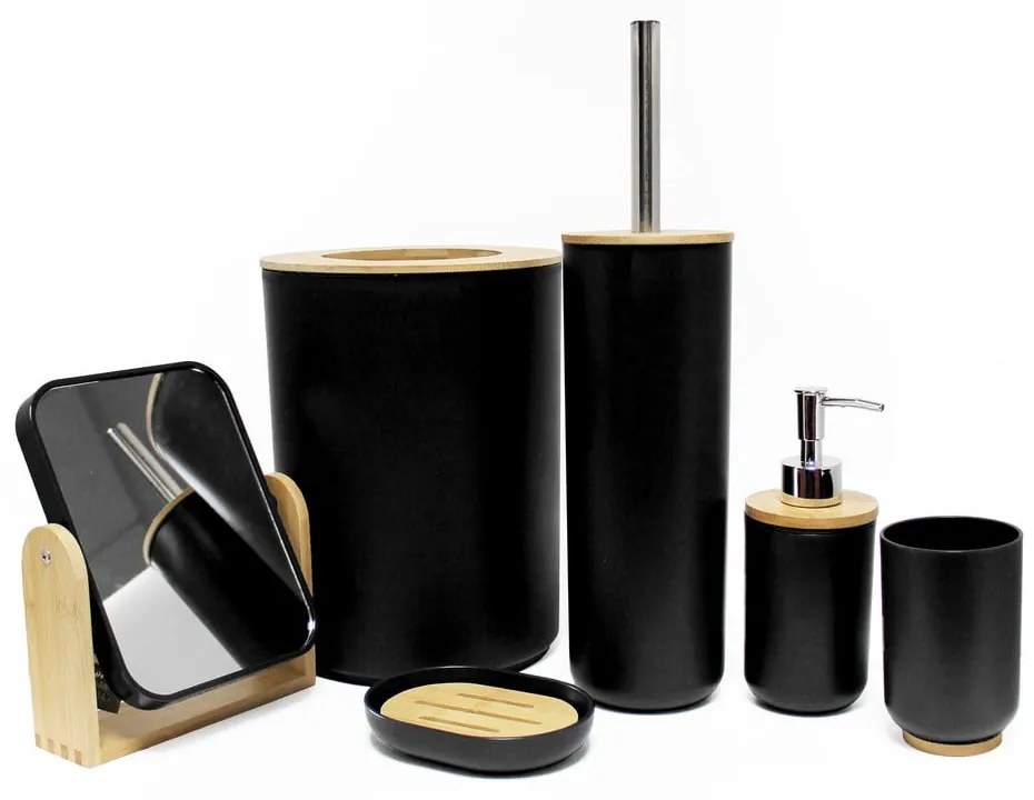 Czarna plastikowa mydelniczka Smart – douceur d'intérieur