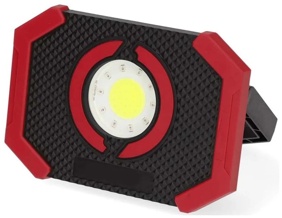 Nedis LWORR10RD - LED reflektor 10W s power bankou, stmívatelný, 5V