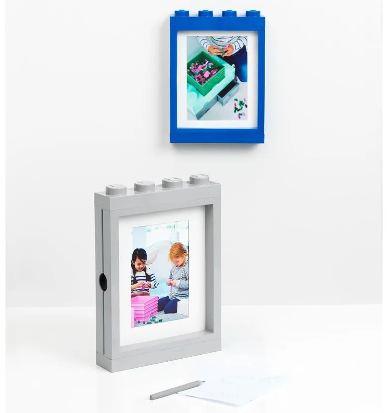 Szara ramka na zdjęcie LEGO®, 19,3x26,8 cm