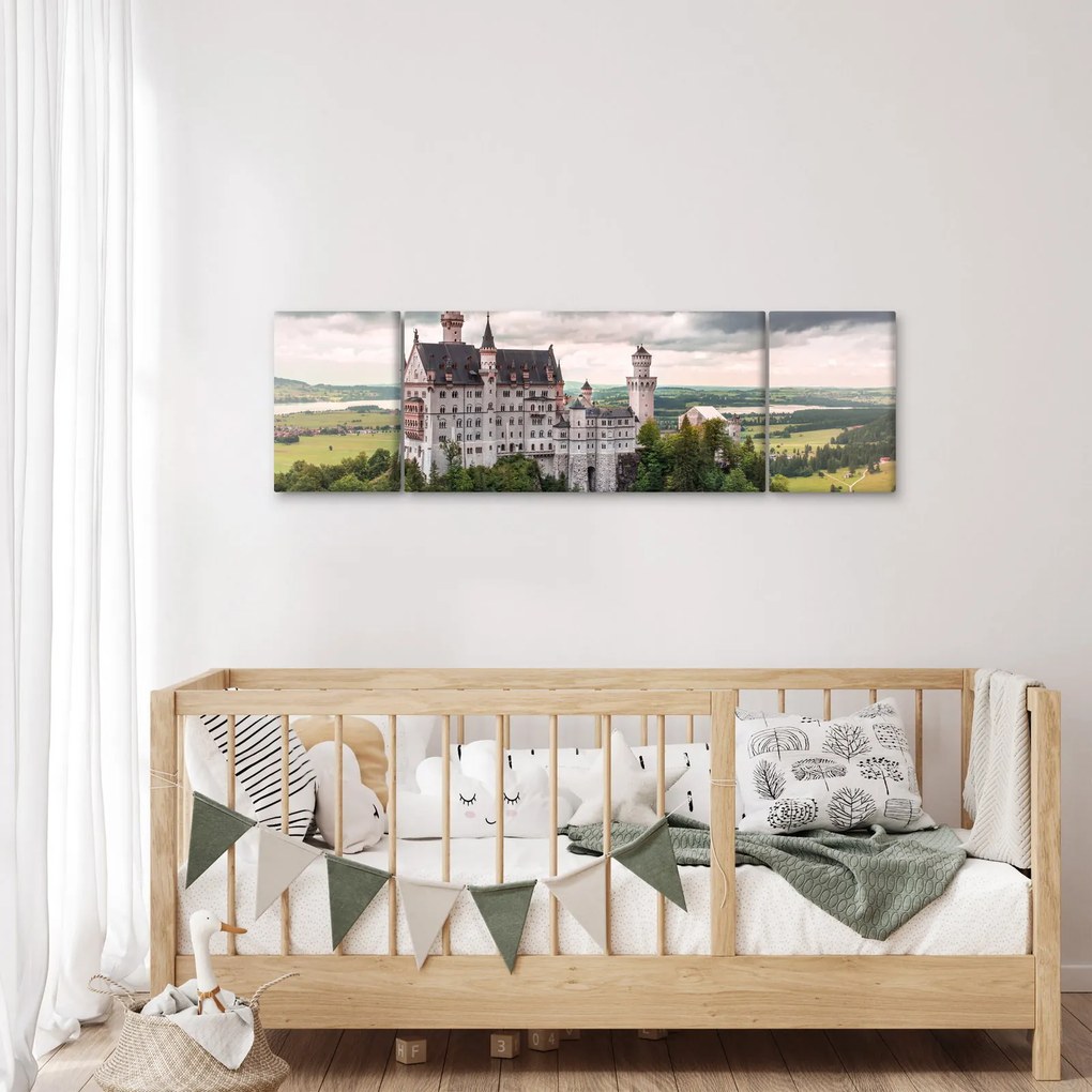 Obraz - Zamek na skałach (170x50 cm)