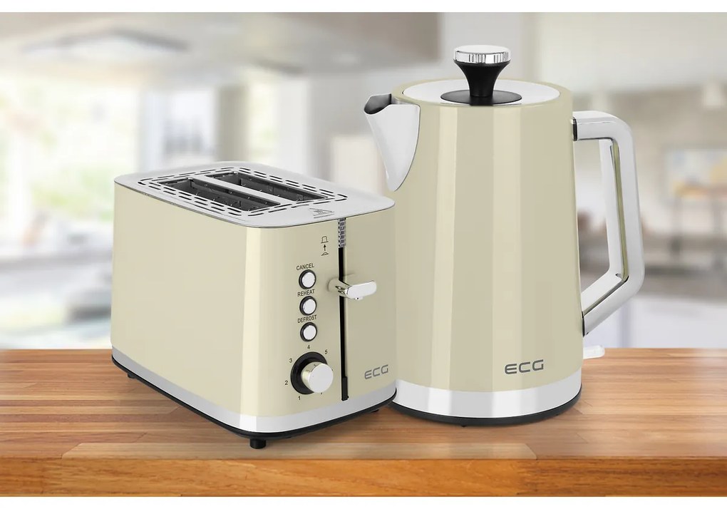 ECG ST 2766 Vintage Vanilla Toster