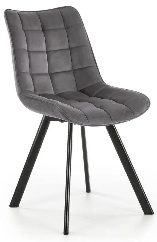 Krzesło do jadalni COMORO, 1 szt., ciemnoszare