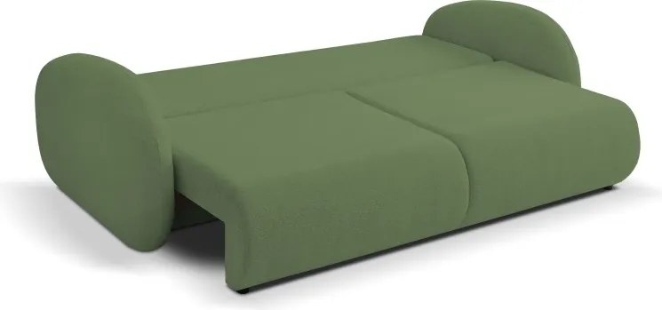 Sofa LOOP z funkcja spania i pojemnikiem ZIELONY RAVEN 77