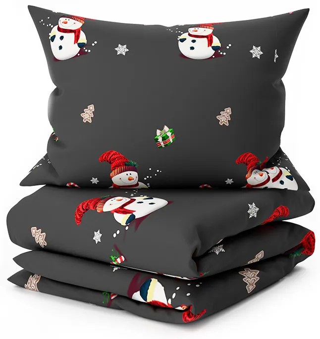 PrzytulneMieszkanie.pl PrzytulneMieszkanie.pl Pościel z mikrofibry BIAŁY BAŁWAN czarna Rozmiar pościeli: 70 x 80 cm | 140 x 200 cm