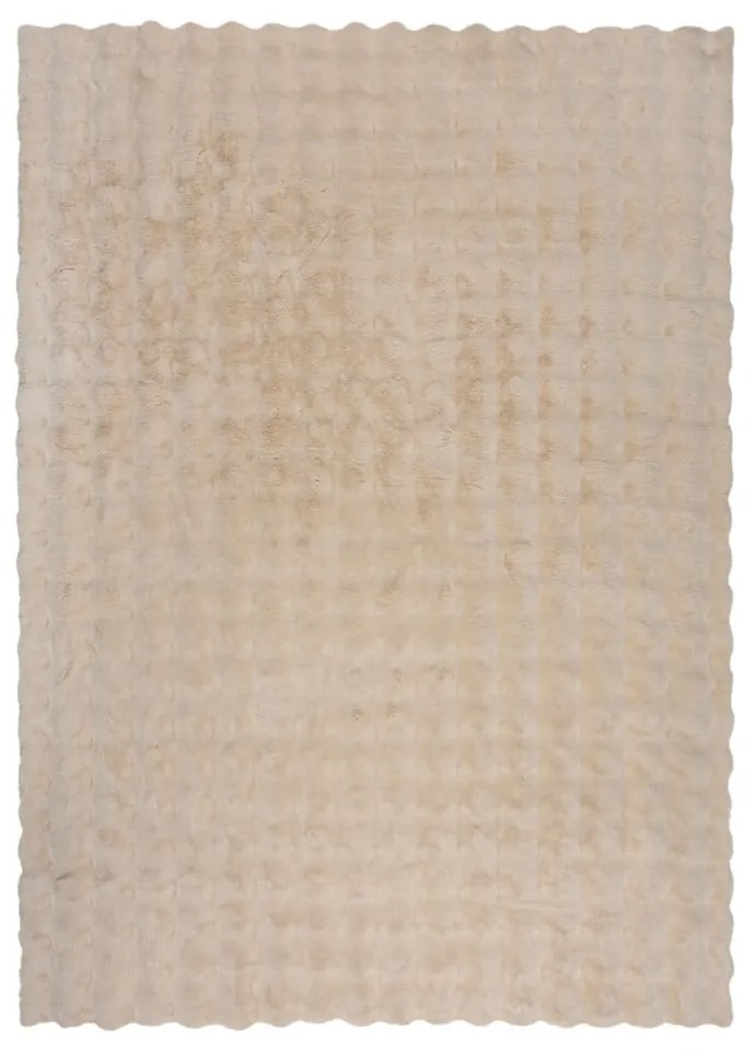 Kremowa syntetyczna skóra 120x170 cm Waffle Faux Fur – Flair Rugs