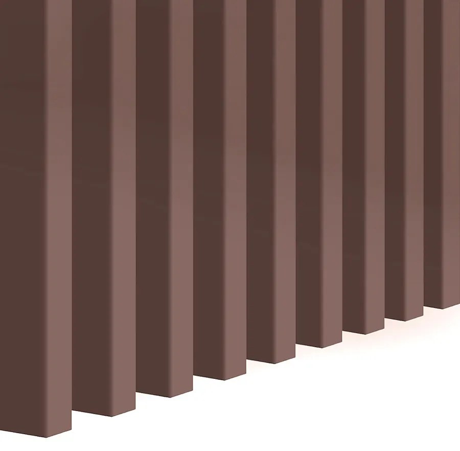 Ażurowe lamele ścienne pudrowy róż 15 szt. D3-W28