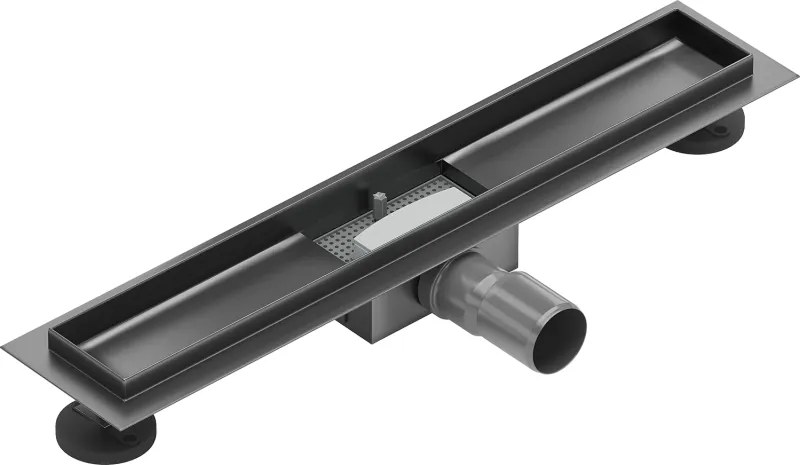 Mexen Flat korpus do odpływu liniowego 60 cm, gun gray szczotkowany - 1E15060