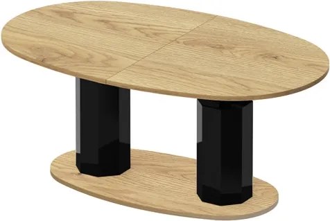 Rozkładany i podnoszony ławostół Barletta w drewnianym dekorze