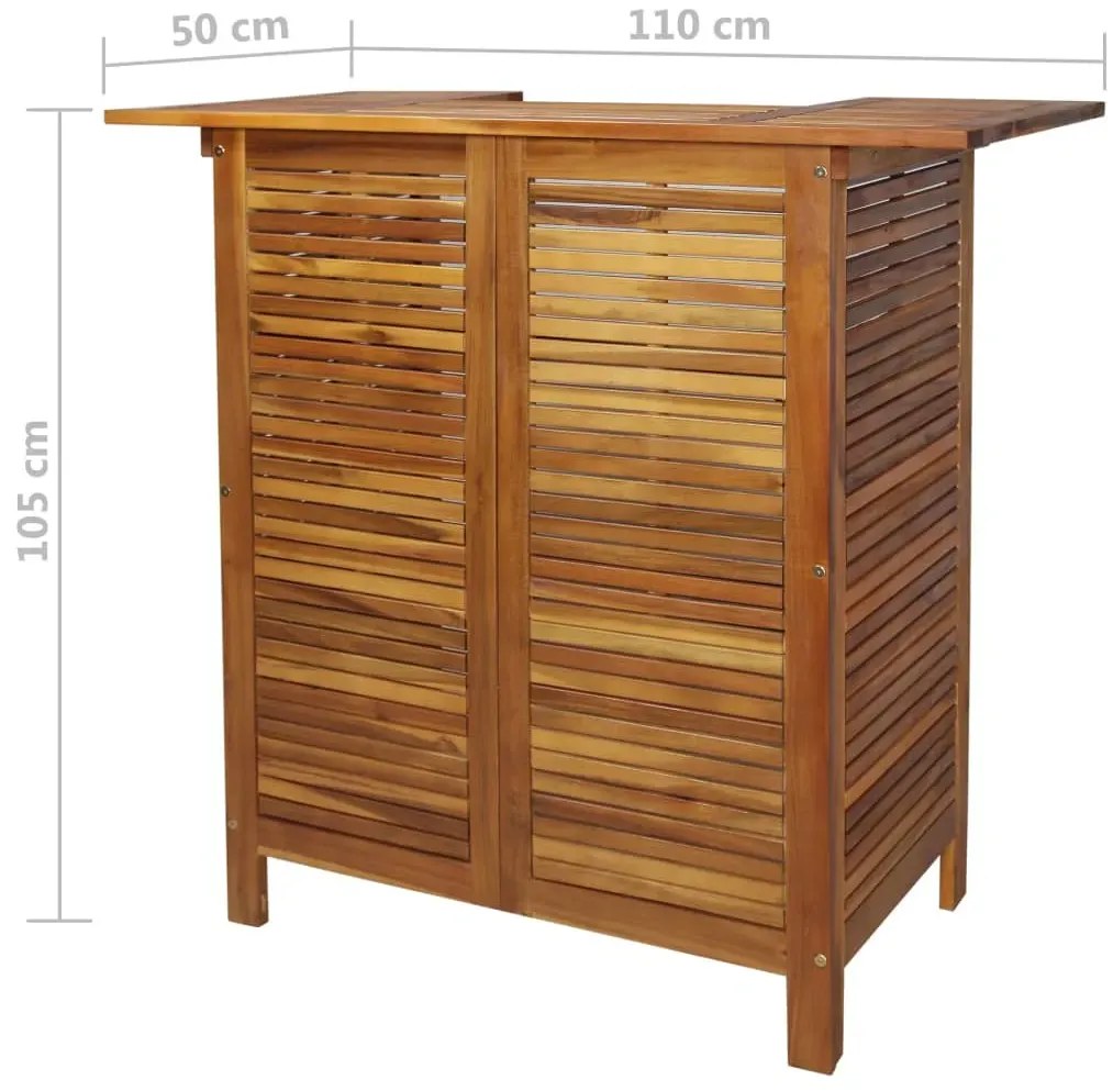 Drewniany barowy stolik ogrodowy S8-P45