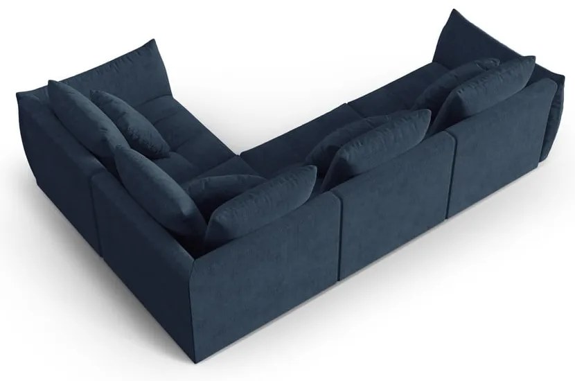Ciemnoniebieski narożnik (prawostronny/w kształcie litery L) Bloom – Micadoni Home