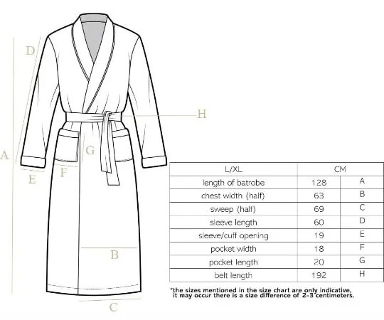 Musztardowy szlafrok z mikropluszu w rozmiarze L/XL Cozy – Tiseco Home Studio