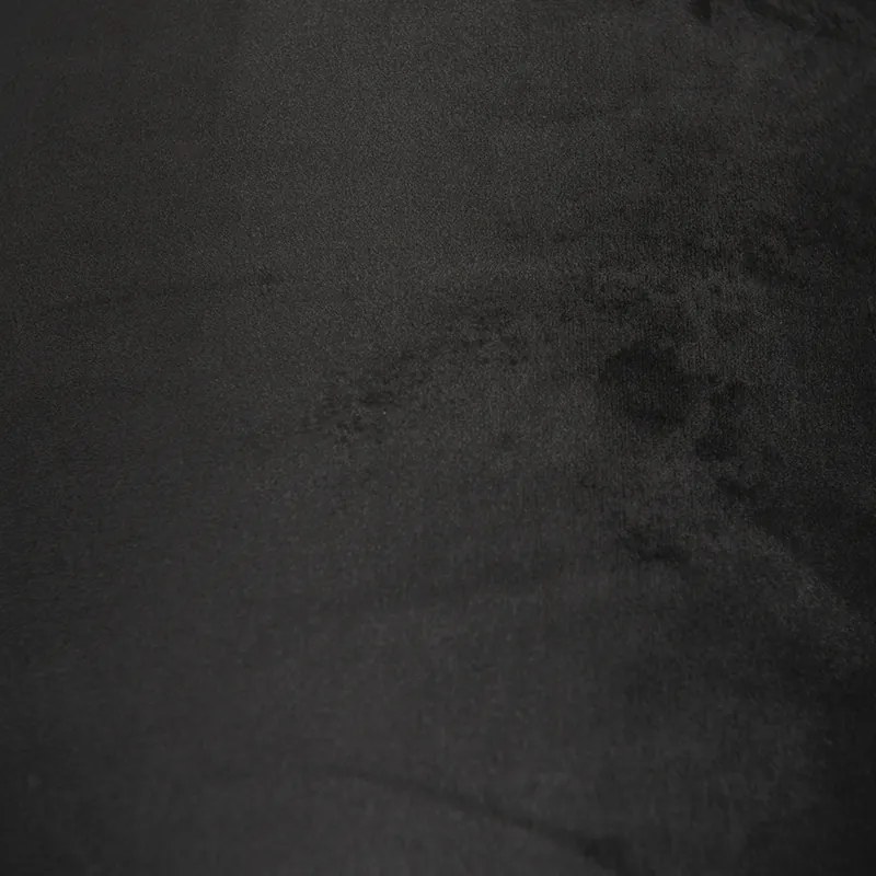 Aksamitny abażur czarny 40/40/40 ze złotym wnętrzem