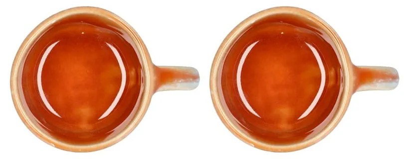 Pomarańczowe kamionkowe kubki na espresso zestaw 2 szt. 80 ml Styles – Villa Collection