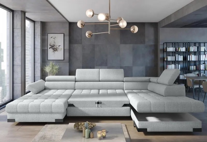 Narożnik SELVA XL z funkcją spania i pojemnikiem WERSAL