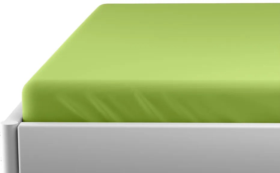 PrzytulneMieszkanie.pl Jersey prześcieradło dziecięce zielone 70x140 cm