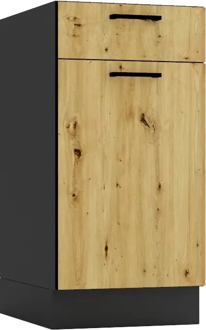 Szafka Dolna Z Szufladą 40 Cm Grafit + Dąb Artisan Z3-W65