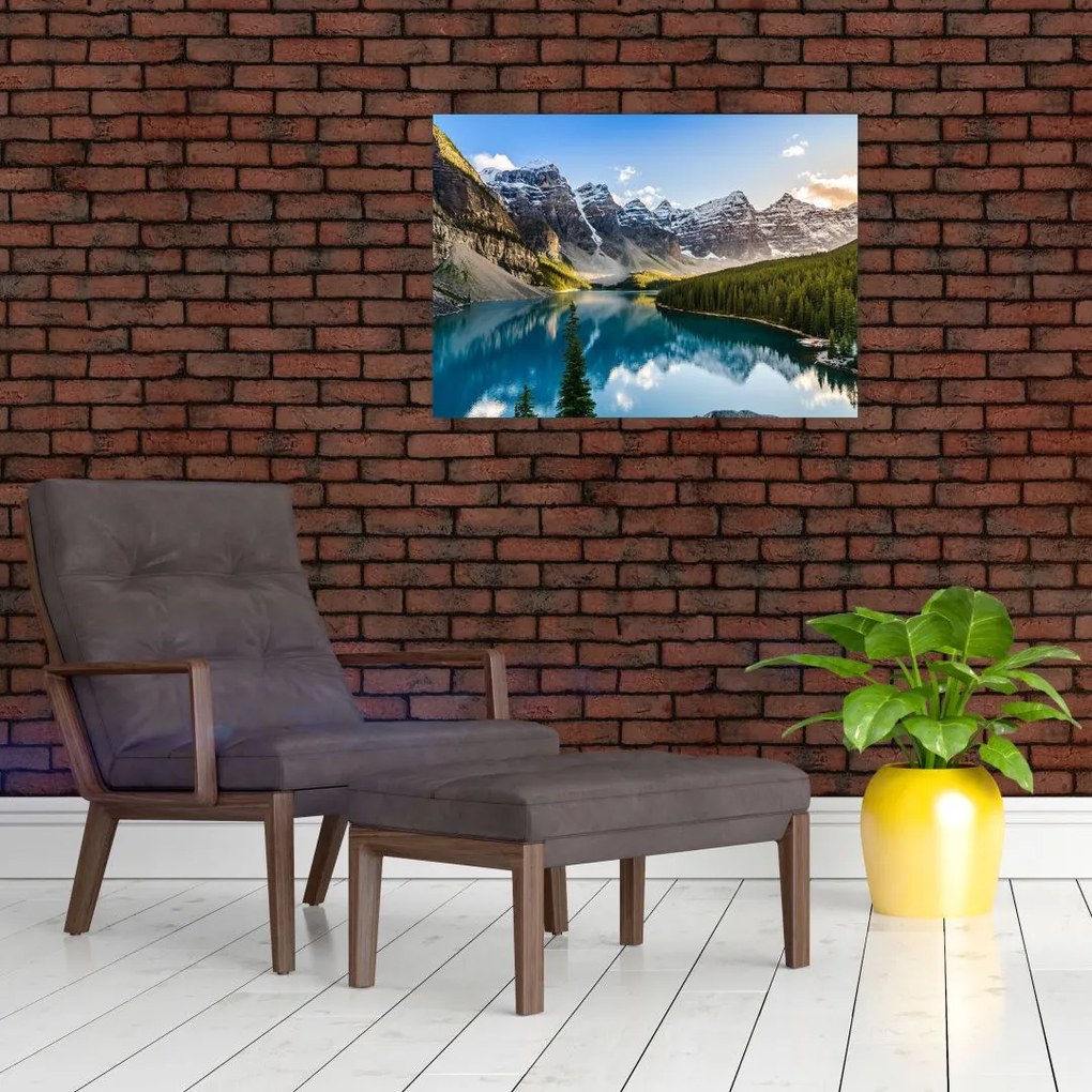 Obraz na szkle - Kanada, Park Narodowy Banff, Jezioro Moraine (70x50 cm)