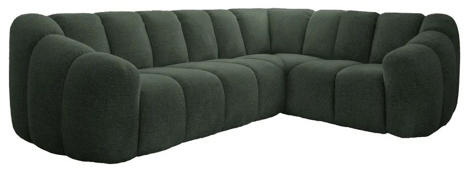 Ciemnozielony narożnik (prawostronny/w kształcie litery L) Shell – Miuform