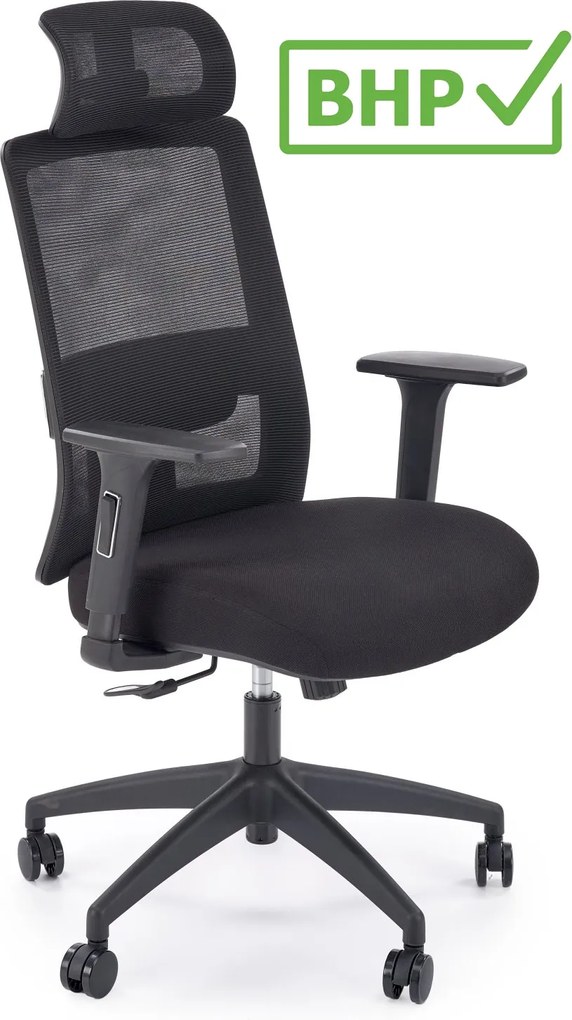 Ergonomiczny fotel biurowy z regulacjami Swift Halmar, zgodny z normą BHP