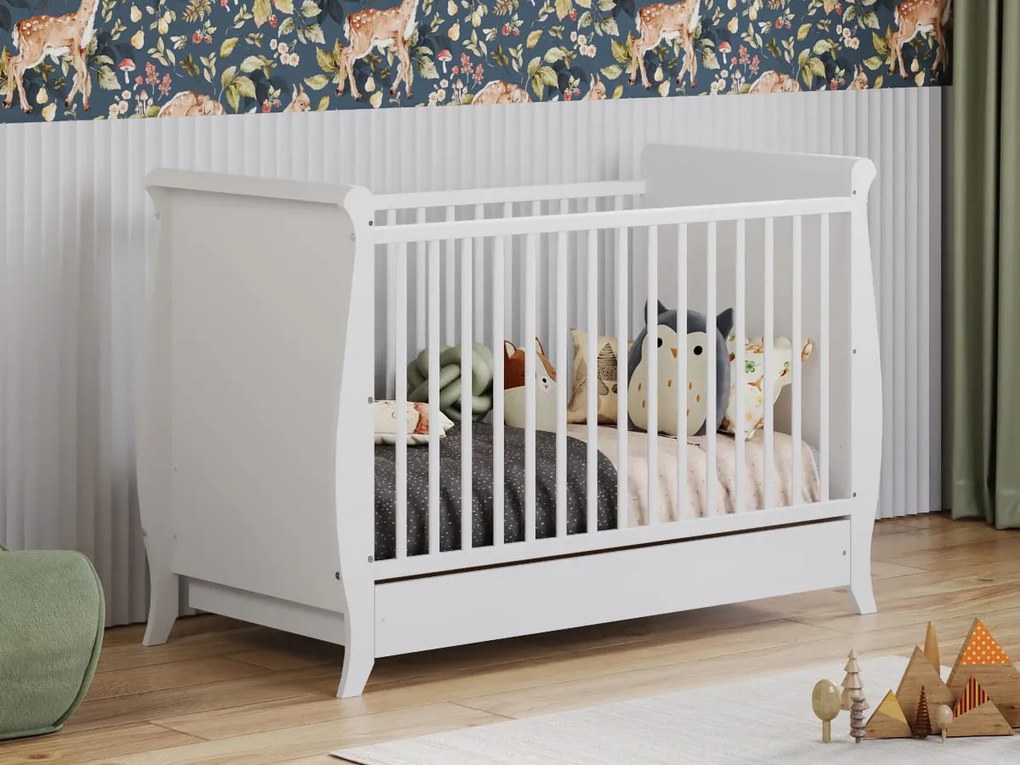 Łóżeczko Misza 120/60 z szufladą