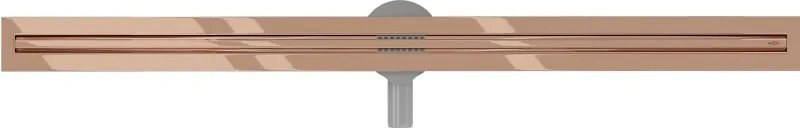 Mexen Flat 360° Slim odpływ liniowy obrotowy 140 cm, różowe złoto - 1641140