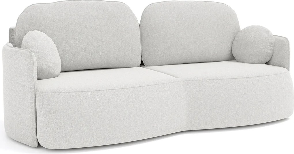 Elegancka jasnoszara kanapa z funkcją spania P4-H03