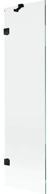 Mexen Lunar parawan nawannowy 1-skrzydłowy 50 x 150 cm, transparent, czarny - 897-050-000-70-00
