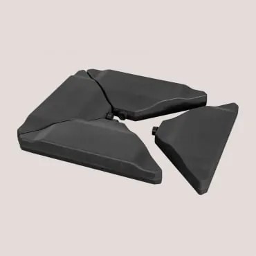 Nogi Parasola Prostokątne 70x77 Cm Do Napełniania Zarpom Czarna - Sklum