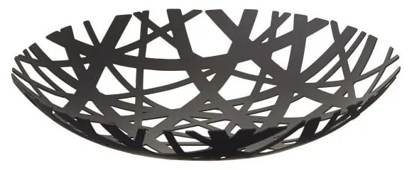 Czarny koszyk na owoce YAMAZAKI Tower, ø 26 cm