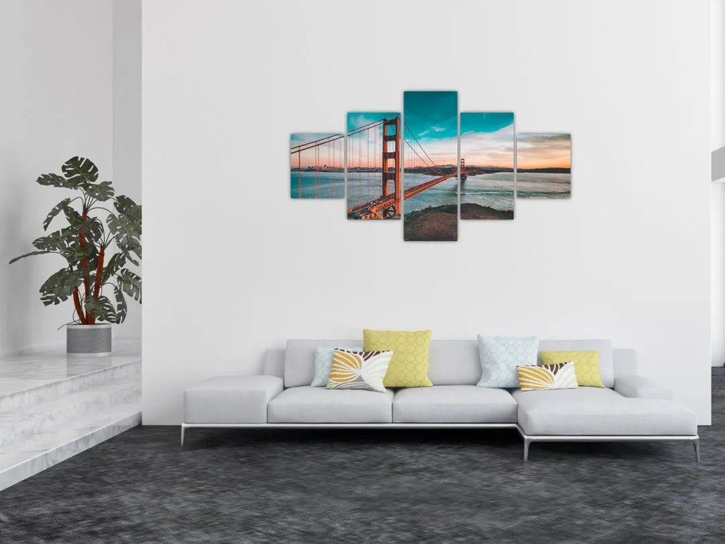 Obraz - Golden Gate, San Francisco (125x70 cm)